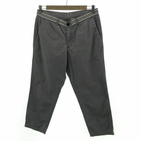 【中古】アー・ヴェ・ヴェ オム ミッシェルクラン a.v.v HOMME パンツ テーパード ジップフライ ライン グレー XL メンズ 【ベクトル 古着】 220224(4)