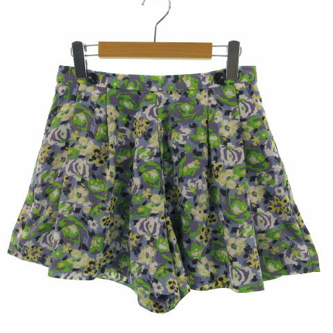 【中古】ブロードゥリー&コー Broderie&Co ナノユニバース パンツ キュロット ショートパンツ 花柄 ライトブルー 水色 マルチカラー 38 レディース 【ベクトル 古着】 220706 【中古】ブロードゥリー&コー Broderie&Co ナノユニバース パンツ キュロット ショートパンツ 花柄 ライトブルー 水色 マルチカラー 38 レディース 【ベクトル 古着】 220706