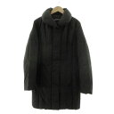 【中古】サンヨーコート SANYO COAT ダウンコート アウター ボリュームカラー ジップアップ ダウン80％ ブラック 黒 7 レディース 【ベクトル 古着】 240325