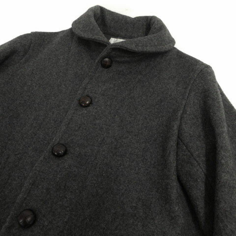 【中古】タイムアフタータイム time after time ジャケット アウター ショールカラー 混合メルトン グレー 1 メンズ 【ベクトル 古着】 220514