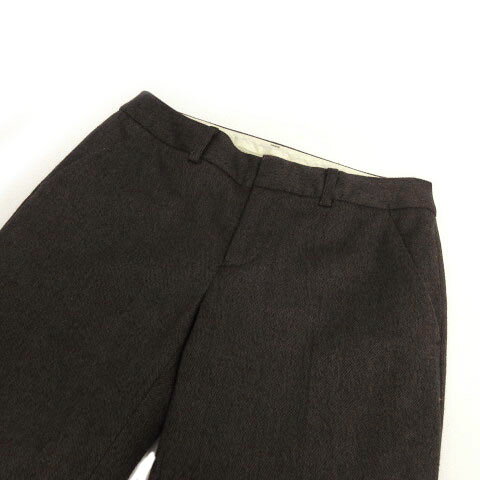 【中古】自由区 オンワード樫山 パンツ スラックス ストレート カシミヤ混 ツイード ブラウン 茶 36 レディース 【ベクトル 古着】 220924 auc-vector-18879267 ブランド古着の買取販売ベクトル サンプル画像3