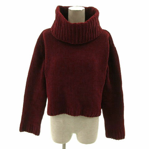 Knitting, Sweaters - 【中古】スパイラルガール SPIRALGIRL ニット オフタートル 長袖 厚手 エンジ F レディース 【ベクトル 古着】 221017