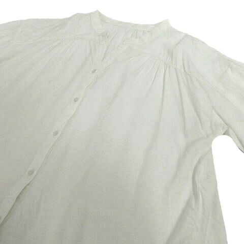 【中古】グローバルワーク GLOBAL WORK シャツ 長袖 ギャザー シンプル オフ白 M レディース 【ベクトル 古着】 221026 auc-vector-18922790 ブランド古着の買取販売ベクトル サンプル画像2