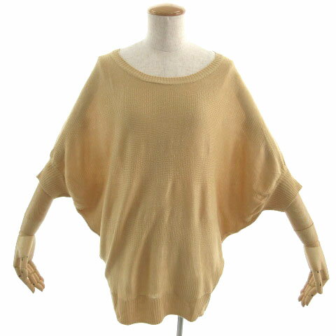 【中古】インデックス INDEX ニット ドルマンスリーブ ブラウン系 茶系 M レディース 【ベクトル 古着..