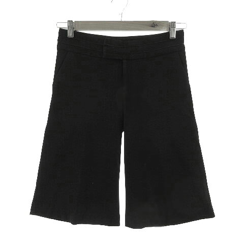 Nylon, Rayon, Polyester - 【中古】ボールジー BALLSEY トゥモローランド パンツ ハーフパンツ キュロット 日本製 コットン混 ブラック 黒 36 レディース 【ベクトル 古着】 230129