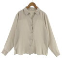 【中古】テチチ Te chichi シャツ 長袖 スキッパーカラー ベージュ F レディース 【ベクトル 古着】 230129(4)