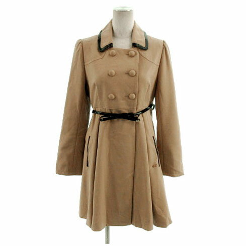 Other Jackets Jumpers - 【中古】ウィルセレクション WILLSELECTION コート ステンカラー ノーカラー 2way Aライン ベルト付き 日本製 ベージュ 1 レディース 【ベクトル 古着】 230221