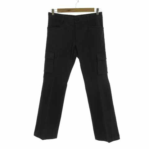 【中古】コムサデモードメン COMME CA DU MODE MEN パンツ カーゴパンツ コットン混 シャドーストライプ グレー L メンズ 【ベクトル 古着】 230630