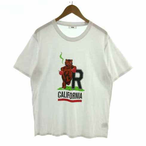 【中古】ロデオクラウンズワイドボウル RODEO CROWNS WIDE BOWL RCWB Tシャツ 半袖 丸首 プリント コッ..