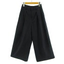 【中古】メイソングレイ MAYSON GREY パンツ ワイドパンツ タック ウエストゴム ネイビー 紺 0 レディース 【ベクトル 古着】 230911
