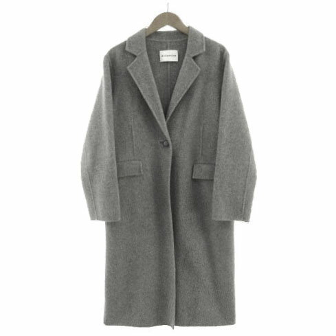 【中古】ブレンへイム BLENHEIM コート チェスターコート 起毛 混合メルトン ウール混 グレー S レディース 【ベクトル 古着】 240927 【中古】ブレンへイム BLENHEIM コート チェスターコート 起毛 混合メルトン ウール混 グレー S レディース 【ベクトル 古着】 240927