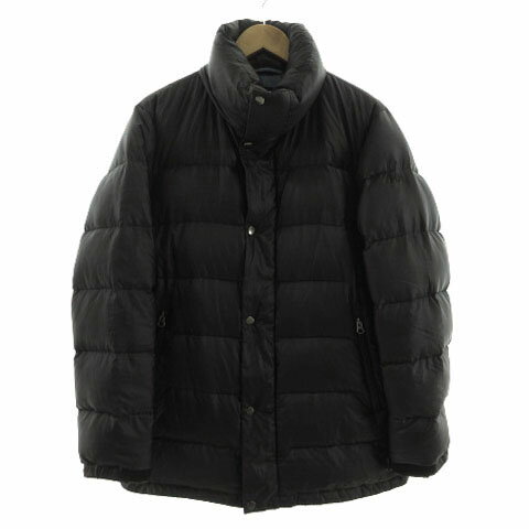 【中古】ヘリーハンセン HELLY HANSEN ダウンジャケット HH19611 スタンドカラー ダブルジップ ブラック 黒 M メンズ 【ベクトル 古着】 231014