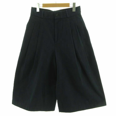 【中古】マーガレットハウエル MARGARET HOWELL パンツ ワイドパンツ クロップド丈 ガウチョ タック 日本製 コットン ネイビー 紺 3 レディース 【ベクトル 古着】 231115 【中古】マーガレットハウエル MARGARET HOWELL パンツ ワイドパンツ クロップド丈 ガウチョ タック 日本製 コットン ネイビー 紺 3 レディース 【ベクトル 古着】 231115