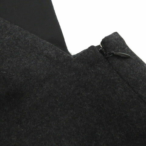 【中古】ルシェルブルー LE CIEL BLEU コンビネゾン オールインワン タック 18A65308 日本製 起毛 ウール混 グレー 36 レディース 【ベクトル 古着】 231218