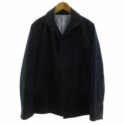 【中古】ボイコット BOYCOTT ジャケット アウター ステンカラー コットン混 ネイビー 紺 3 メンズ 【ベクトル 古着】 231224