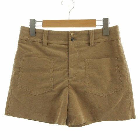 【中古】マカフィー MACPHEE トゥモローランド パンツ ショートパンツ フェイクレザー ヌバック調 日本製 ブラウン系 ベージュブラウン 36 レディース 【ベクトル 古着】 240127 【中古】マカフィー MACPHEE トゥモローランド パンツ ショートパンツ フェイクレザー ヌバック調 日本製 ブラウン系 ベージュブラウン 36 レディース 【ベクトル 古着】 240127
