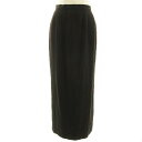 【中古】ヒロココシノ HIROKO KOSHINO スカート タイト ロング丈 ストレッチ ブラウン系 ダークブラウン 9 レディース 【ベクトル 古着】 240130