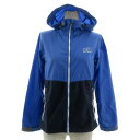 【中古】ヘリーハンセン HELLY HANSEN ベンゲル ジャケット HOE11622 フーディー ロゴプリント 配色 ブルー 青 ネイビー 紺 M レディース 【ベクトル 古着】 240218