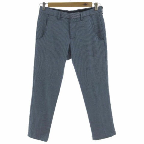 【中古】ザラマン ZARA MAN パンツ テーパード ボーダー ネイビー 紺 水色 ブルー 青 38 メンズ 【ベクトル 古着】 240811 【中古】ザラマン ZARA MAN パンツ テーパード ボーダー ネイビー 紺 水色 ブルー 青 38 メンズ 【ベクトル 古着】 240811