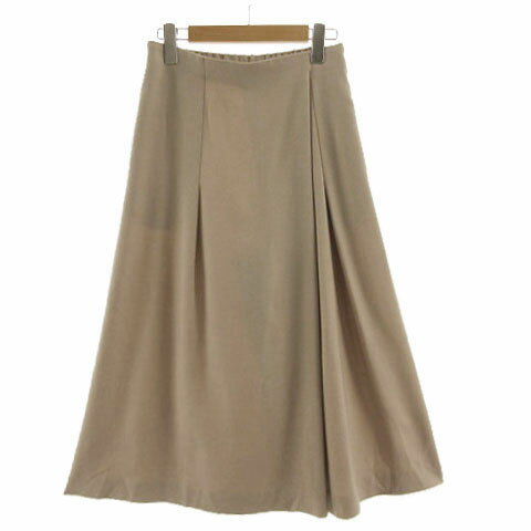 【中古】ボールジー BALLSEY トゥモローランド パンツ ワイドパンツ タック スカンツ ウエストゴム 日本製 ウール混 ブラウン系 茶系 36 レディース 【ベクトル 古着】 240307