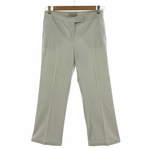 【中古】イブルース i Blues パンツ ストレート ストレッチ コットン混 グレー系 44 大きいサイズ レディース 【ベクトル 古着】 240325