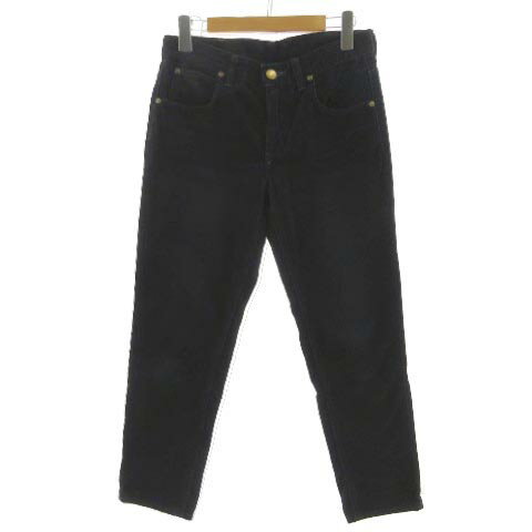【中古】リー LEE パンツ LL0612 スリムテーパード コーデュロイ ジップフライ 日本製 コットン混 ネイビー 紺 S レディース 【ベクトル 古着】 240426 【中古】リー LEE パンツ LL0612 スリムテーパード コーデュロイ ジップフライ 日本製 コットン混 ネイビー 紺 S レディース 【ベクトル 古着】 240426