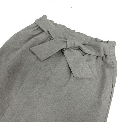【中古】ロペピクニック ROPE Picnic 麻調アイラインスカート GDC-1825-A ミディ丈 リボンベルト ウエストゴム グレー系 36 レディース 【ベクトル 古着】 240505 auc-vector-19783647 ブランド古着の買取販売ベクトル サンプル画像2