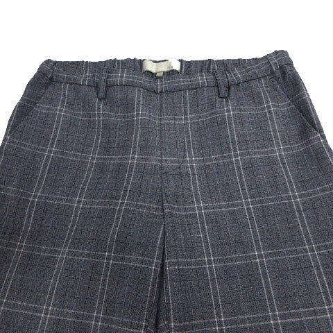 【中古】自由区 オンワード樫山 パンツ スリム ウエストゴム ストレッチ 日本製 起毛 チェック ネイビー 紺 ホワイト 白 ブルー 青 水色 38 レディース 【ベクトル 古着】 240605 auc-vector-19827495 ブランド古着の買取販売ベクトル サンプル画像3