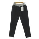 【中古】未使用品 ベベ bebe パンツ スリム コーデュロイ ウエストゴム ストレッチ コットン混 切替え ネイビー 紺 グレー 150 キッズ 【ベクトル 古着】 240708(4)