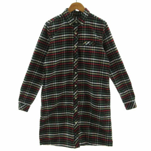 【中古】アーノルドパーマー Arnold Palmer チェックシャツワンピース 7015316001-39 ボタンダウン 長袖 ミモレ丈 ブラック 黒 マルチカラー 2 レディース 【ベクトル 古着】 240706 【中古】アーノルドパーマー Arnold Palmer チェックシャツワンピース 7015316001-39 ボタンダウン 長袖 ミモレ丈 ブラック 黒 マルチカラー 2 レディース 【ベクトル 古着】 240706