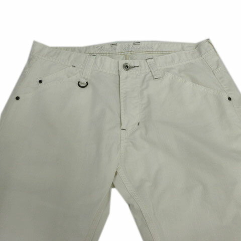 【中古】ニコルクラブフォーメン NICOLE CLUB FOR MEN パンツ スリム コットン混 ホワイト 白 48 メンズ 【ベクトル 古着】 240921