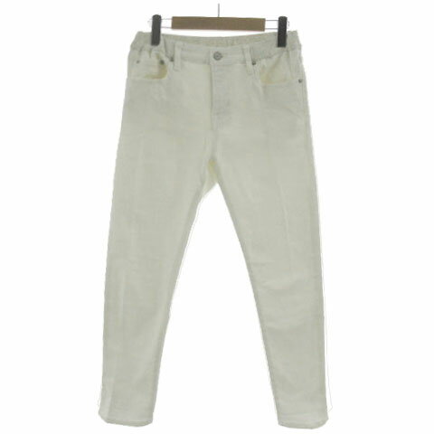 【中古】バンヤードストーム BARNYARDSTORM ライトスリムボーイパンツ BB803504NN デニム ウエストゴム ストレッチ コットン混 オフ白 0 レディース 【ベクトル 古着】 240926(4)