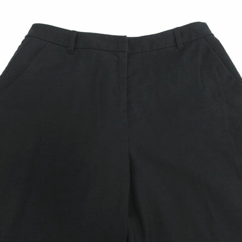 【中古】ナチュラルビューティーベーシック NATURAL BEAUTY BASIC パンツ スラックス テーパード ウエストゴム ストレッチ ネイビー 紺 M レディース 【ベクトル 古着】 241015