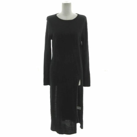 【中古】リムアーク rim.ark Both slit long knit tops 460DSL70-0210 長袖 ロング丈 スリット ウール混 ブラック 黒 38 レディース 【ベクトル 古着】 241127 【中古】リムアーク rim.ark Both slit long knit tops 460DSL70-0210 長袖 ロング丈 スリット ウール混 ブラック 黒 38 レディース 【ベクトル 古着】 241127