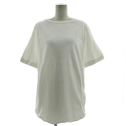 【中古】グローバルワーク GLOBAL WORK USAコットン オーバーサイズチュニック丈Tシャツ GW620053AD 五分袖 袖ダブル ホワイト 白 M レディース 【ベクトル 古着】 260420 auc-vector-20864862 ブランド古着の買取販売ベクトル サンプル画像2