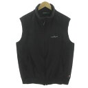 【中古】シェルボ CHERVO ジャケット ベスト スタンドカラー ロゴ パイピング ジップアップ 切替え ブラック 黒 50 メンズ 【ベクトル 古着】 250202