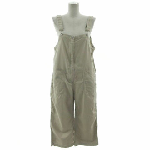 【中古】ディッキーズ Dickies オーバーオール サロペット コットン混 ベージュ系 F レディース 【ベクトル 古着】 250408