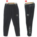 【中古】アンブロ UMBRO PRO-TRAINING SHELL-FIT エリートパンツ UUULJG30 ロゴプリント 裾ファスナー ウエストゴム メッシュ...