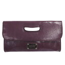 【中古】ナインウエスト NINE WEST クラッチバッグ セカンドバッグ ロゴプレート ヘビ型押し パープル 紫 レディース 【ベクトル 古着】 250412
