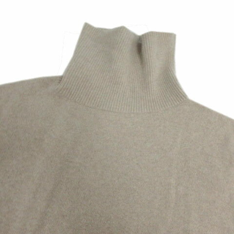 【中古】ドゥーズィエムクラス DEUXIEME CLASSE エブリデイアイライク EVERYDAY I LIKE ニット 22-080-500-8190-3-0 ハイネック 長袖 ワイドシルエット 日本製 ウール ベージュ系 レディース 【ベクトル 古着】 250525