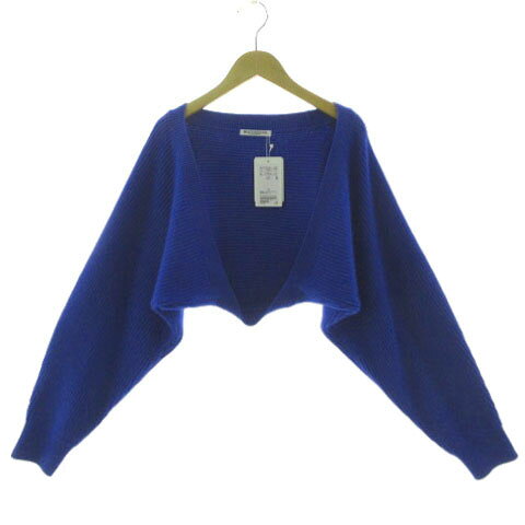 樂天商城 - 【中古】未使用品 B&Y ユナイテッドアローズ BEAUTY&YOUTH ビューティー&ユース 畦ニット ボレロ 1628-199-1039-7700 長袖 羽織り アンゴラ混 ROYAL F レディース 【ベクトル 古着】 250901