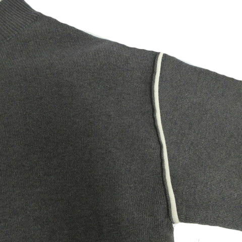 【中古】グローバルワーク GLOBAL WORK メルティパイピングプルオーバー GW623505AD ニット 長袖 配色 グレー オフ白 M レディース 【ベクトル 古着】 251215 auc-vector-20606329 ブランド古着の買取販売ベクトル サンプル画像3