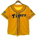 【中古】未使用品 ミズノ MIZUNO 阪神タイガース 応援ユニホーム ロゴプリント 半袖 虎 イエロー 黄色 ブラック 黒 ホワイト 白 メンズ レディース 【ベクトル 古着】 250504(4)