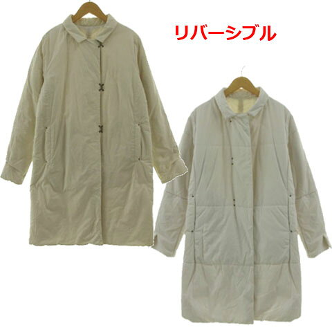 【中古】アンティパスト ANTIPAST リバーシブル中綿ステンカラーコート ベージュ 3 レディース 【ベクトル 古着】 260122ブランドアンティパスト ANTIPAST表記サイズ3（日本サイズL相当）実寸サイズ肩幅：約38cm　身幅：約48cm　袖丈：約62cm　着丈：約95cm　※実寸サイズに関してはこの商品の出品者の主観で判断しておりますので、カタログや正規のサイズとは多少異なる場合があります。　※商品によってはどうしても若干の誤差が発生してしまいます。 1〜2cmの誤差は予めご了承ください。　素材表地 綿100％ 裏地 ナイロン100％ 中綿 ポリエステル100％色ベージュ ※色に関してはこの出品者の主観で判断しておりますので、カタログや正規のカラーとは言い回しが異なる場合があります。仕様リバーシブル中綿ステンカラーコート フロントキーフック留め フロントポケット2つ 胸ポケットなし状態目立ったダメージはなく、問題なくご使用いただける商品です。 ※あくまでも中古品ですので掲載写真や記載内容をご確認いただき、ご理解の上ご購入ください。 ※保管時にお品物にシワが入る場合がございます。商品のお問い合わせの回答を休止しております。＊各商品ページの商品詳細等をご確認の上ご購入ください。【中古】アンティパスト ANTIPAST リバーシブル中綿ステンカラーコート ベージュ 3 レディース 【ベクトル 古着】 260122状態ランク　”AB”詳細については、下記および「状態ランクについて」ページをご覧ください。未使用・新品の商品ほぼ新品同様の商品使用感が少なく、かなり状態の良い商品使用感はあるが、傷や汚れの少ない商品使用感の他、傷や汚れが見られる商品かなり大きな傷みがある難あり商品※S〜CランクはUSED品となりますので、使用感をご理解の上でご入札下さい。状態ランクについてinformationブランドアンティパスト ANTIPAST表記サイズ3（日本サイズL相当）実寸サイズ肩幅：約38cm　身幅：約48cm　袖丈：約62cm　着丈：約95cm　※実寸サイズに関してはこの商品の出品者の主観で判断しておりますので、カタログや正規のサイズとは多少異なる場合があります。　※商品によってはどうしても若干の誤差が発生してしまいます。 1〜2cmの誤差は予めご了承ください。　素材表地 綿100％ 裏地 ナイロン100％ 中綿 ポリエステル100％色ベージュ ※色に関してはこの出品者の主観で判断しておりますので、カタログや正規のカラーとは言い回しが異なる場合があります。仕様リバーシブル中綿ステンカラーコート フロントキーフック留め フロントポケット2つ 胸ポケットなし状態目立ったダメージはなく、問題なくご使用いただける商品です。 ※あくまでも中古品ですので掲載写真や記載内容をご確認いただき、ご理解の上ご購入ください。 ※保管時にお品物にシワが入る場合がございます。商品のお問い合わせの回答を休止しております。＊各商品ページの商品詳細等をご確認の上ご購入ください。本商品は一点物です他サイトや店舗にて販売している商品です。多少のお時間差にて欠品になることもございます。予めご了承頂ますようお願い致します。ベクトル・サイズガイドはこちらこの商品と同じブランドの商品を見る