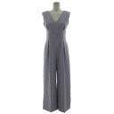 【中古】未使用品 ラグナムーン LagunaMoon LADYVネックパンツドレス 032040302301-01 Water-Repellent 撥水加工 サロペット タック ラベンダー S レディース 【ベクトル 古着】 250610