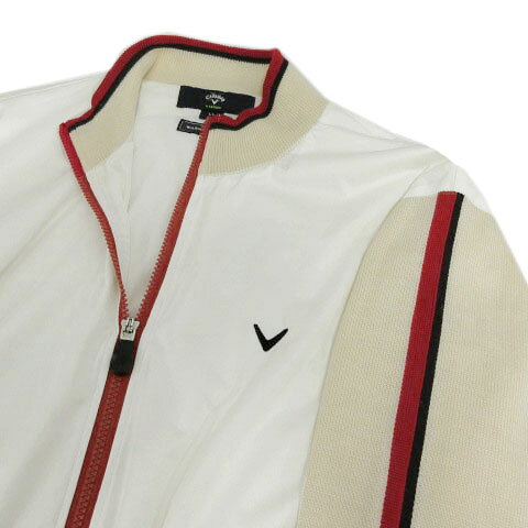 【中古】キャロウェイ CALLAWAY 袖ニット切替ジップナイロンジャケット 241-260553...