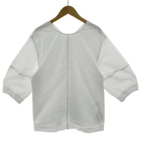 【中古】ミラオーウェン Mila Owen 構築スリーブTシャツブラウス 09WFT222065 五分袖 コットン ホワイト 白 0 レディース 【ベクトル 古着】 250617 auc-vector-20348934 ブランド古着の買取販売ベクトル サンプル画像2