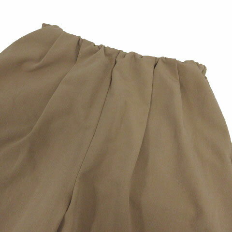 【中古】ケティ シェリー KETTY Cherie ワイドタックパンツ 4130-62512-2 ウエストゴム ストレッチ ブラウン系 ベージュブラウン 3 レディース 【ベクトル 古着】 250628