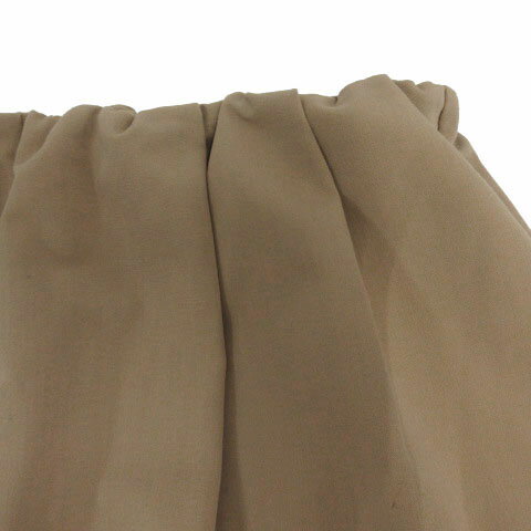 【中古】ケティ シェリー KETTY Cherie ワイドタックパンツ 4130-62512-2 ウエストゴム ストレッチ ブラウン系 ベージュブラウン 3 レディース 【ベクトル 古着】 250628