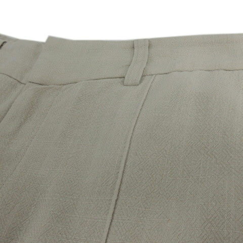 【中古】グローバルワーク GLOBAL WORK レーヨンブレンドストレートパンツ GWD21034TM センタープレス ウエストゴム 裾スリット リネン混 グレージュ M レディース 【ベクトル 古着】 250716 auc-vector-20389171 ブランド古着の買取販売ベクトル サンプル画像3
